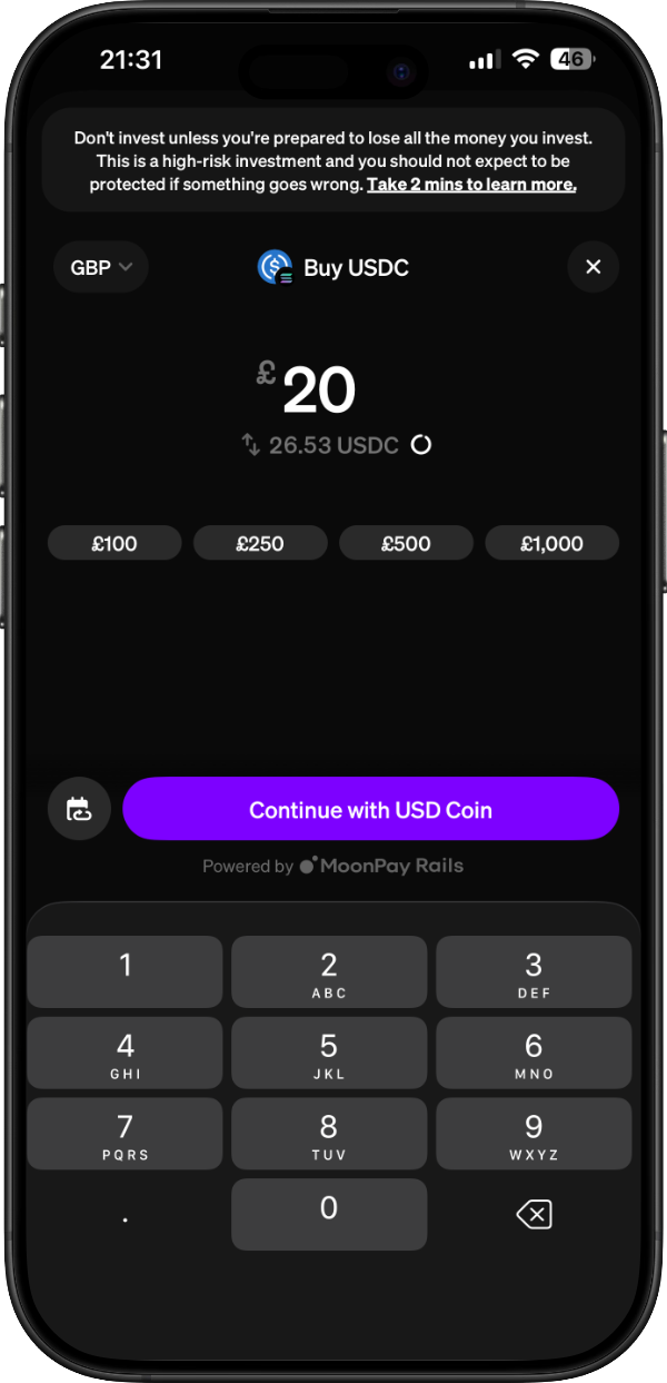 Wallet interface